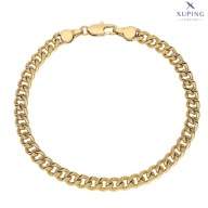 73386 BRANSOLETKA 18K POZŁACANA 19 CM 5,1 MM splot pancerka diamentowana