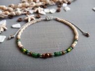 MALAITA TOHO bransoletka szklane koraliki toho i hematyt BlackberriesArts