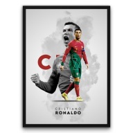 Plakat w ramie 30x40 cm CR7 Cristiano Ronaldo | Pomysł na Prezent