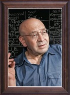 Obraz Alfred Władysław Augustyn Korzybski portret drewniana rama ze szkłem