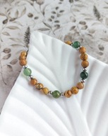 Bransoletka regulowana z jaspisem, kamienie dla Byka, prezent na urodziny