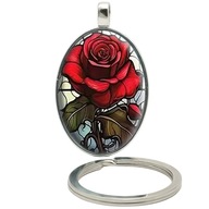 Brelok do kluczy/ka ozdobna zawieszka - Róża