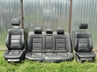 MERCEDES W212 SEDAN FOTELE KANAPA SKÓRA PODGRZEWANE Z PAMIĘCIĄ CZARNE