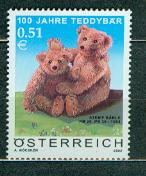 AUSTRIA** 100 lat pluszowych misi Teddy Mi 2385