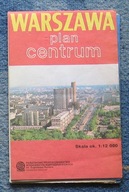 WARSZAWA - plan centrum 1988 r.