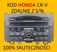 KOD DO RADIA HONDA CR-V I ZDALNE ROZKODOWANIE I 100% SKUTECZNOŚCI