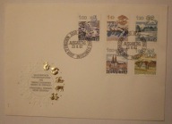 HELVETIA - SZWAJCARIA - ORYGINALNA KOPERTA + 5 ZNACZKÓW - ZNAKI ZODIAKU