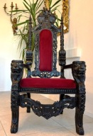 Krzesło/Tron z I poł. XX w.