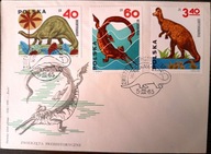 F.D.C. Fi. 1421 - 1430 Zwierzęta prehistoryczne.