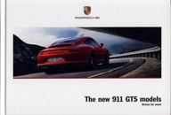 Porsche 911 GTS prospekt model 2017 twarda oprawa