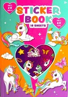 NAKLEJKI KSIĄŻKA Z NAKLEJKAMI JEDNOROŻCE UNICORN 18 STRON