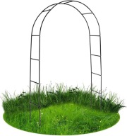 PERGOLA OGRODOWA METALOWA 240 cm ŁUK NA PNĄCZA RÓŻE KWIATY + KOTWY
