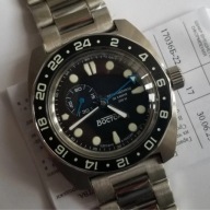 ZEGAREK VOSTOK. AUTOMAT. AMFIBIA 17036B. GMT. BATMAN. 20ATM.
