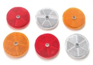 Odblask Światło Odblaskowe Boczny Pomarańczowy fi 50 z otworem 2 szt.