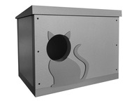 ZESTAW BUDA BUDKA DLA KOTA DOCIEPLANA OCIEPLANA NA ZIME CIEPLA DOMEK DOM