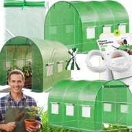 TUNEL FOLIOWY OGRODOWY SZKLARNIA 3x2x2 FOLIA WARZYWA OWOCE UV-4 PREMIUM 6m²