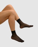 Skarpetki rajstopowe z lycry - 2 pary - czarne - rozmiar uniwersalny