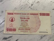 Zimbabwe - 10000000 dolarów - 2008