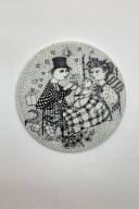 PLAKIETA GRUDZIEŃ DECEMBER MID CENTURY Bjorn Wiinblad danish design 60's