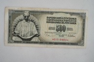 Banknot kolekcjonerski 500 dinarów Jugosławia 1978