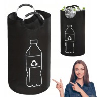 KOSZ NA BUTELKI PLASTIKOWE ZWROTNE KAUCYJNE SKŁADANY TORBA Z UCHWYTAMI