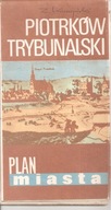 PIOTRKÓW TRYBUNALSKI - PLAN MIASTA Z 1977 ROKU.