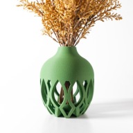 Nowoczesny Wazon Butelkowy Boho Zielony Mat 20cm