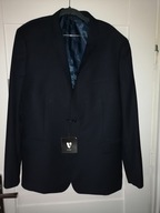 MARYNARKA MĘSKA V BY VERY 44 XXL GRANAT