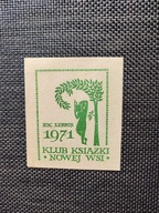 EXLIBRIS EX LIBRIS EKSLIBRIS 1971 KLUB KSIĄŻKI NOWEJ WSI