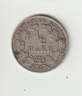 Niemcy-Cesarstwo 1/2 marki 1908 D