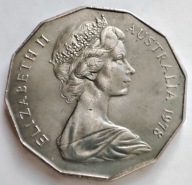 Australia 50 centów 1978 r. śr. 31,5 mm Kangur Emu