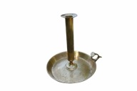 ŚWIECZNIK STOJĄCY VINTAGE LICHTARZ MOSIĄDZ KANDELABR 35cm ANTYK MID CENTURY