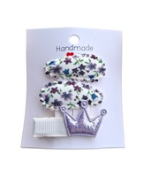 Mini spinki do włosów dla niemowląt dziewczynek 3 szt.