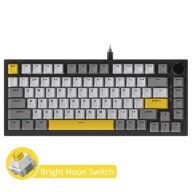 AJAZZ AK820 75% przewodowa klawiatura Moon Yellow RGB DIY Hot-Swap