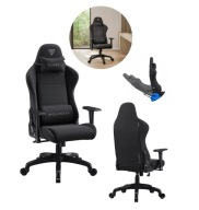 FOTEL GAMINGOWY MATERIAŁOWY OBROTOWY DLA GRACZA SOLIDNY WYGODNY PC SENSE7
