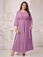 Tanio !_NOWA koktajlowa WYSMUKLAJACA sukienka ZŁOTE GROCHY maxi_pasek_r.46