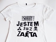 T-shirt damski jestem już zajęta M