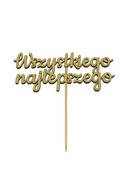 Topper toper do flower boxa WSZYSTKIEGO NAJLEPSZEGO sklejka