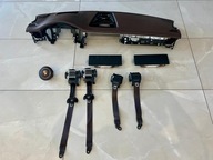 PORSCHE PANAMERA 971 KONSOLA AIRBAG PASY DESKA BRĄZ SKÓRA HEADUP