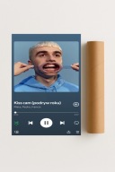 Plakat bez ramy 50x70cm Kiss Cam Mata rap muzyka SBM | Pomysł na Prezent