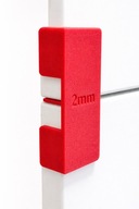 Uchwyt dystansowy do montażu frontów szuflad 2mm meble