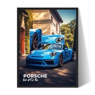 Porsche 911 GT3 RS Plakat/Obraz w Ramce 40x30cm Prezent dla faceta