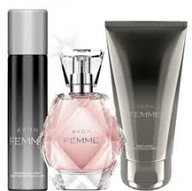 Zestaw Avon Femme 3szt perfumy, spray i balsam