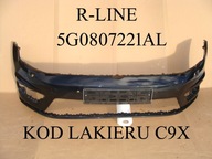 Zderzak przód przedni VW Golf 7 VII R-LINE 2013- 5G0807221AL 5G czarny C9X