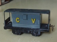 Blaszany wagonik kolejki na kluczyk. 0