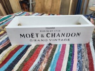 skrzynka drewniana doniczka osłonka pudełko drewniane vintage upcykling