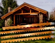 Deska dekoracyjna, listwa ozdobna wycinana. Element dekoracyjny na zewnątz