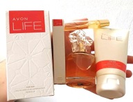 Zestaw Avon Life 3szt woda perfumowana, perfumetka i balsam