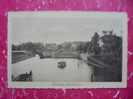 BYDGOSZCZ BROMBERG ŚLUZA MIEJSKA BRDA KANAŁ MIEJSKI BARKA RR