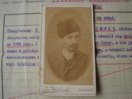 Stawropol / Ставрополь - stare zdjęcie kartonikowe / chłop, czapka